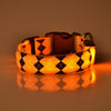 Rhombus Pattern Collar Light Night Up